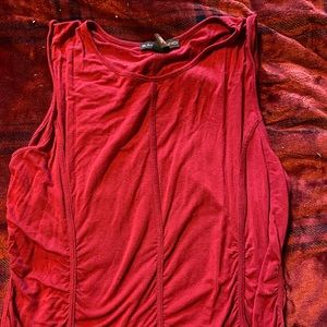 Burgundy sleeveless top